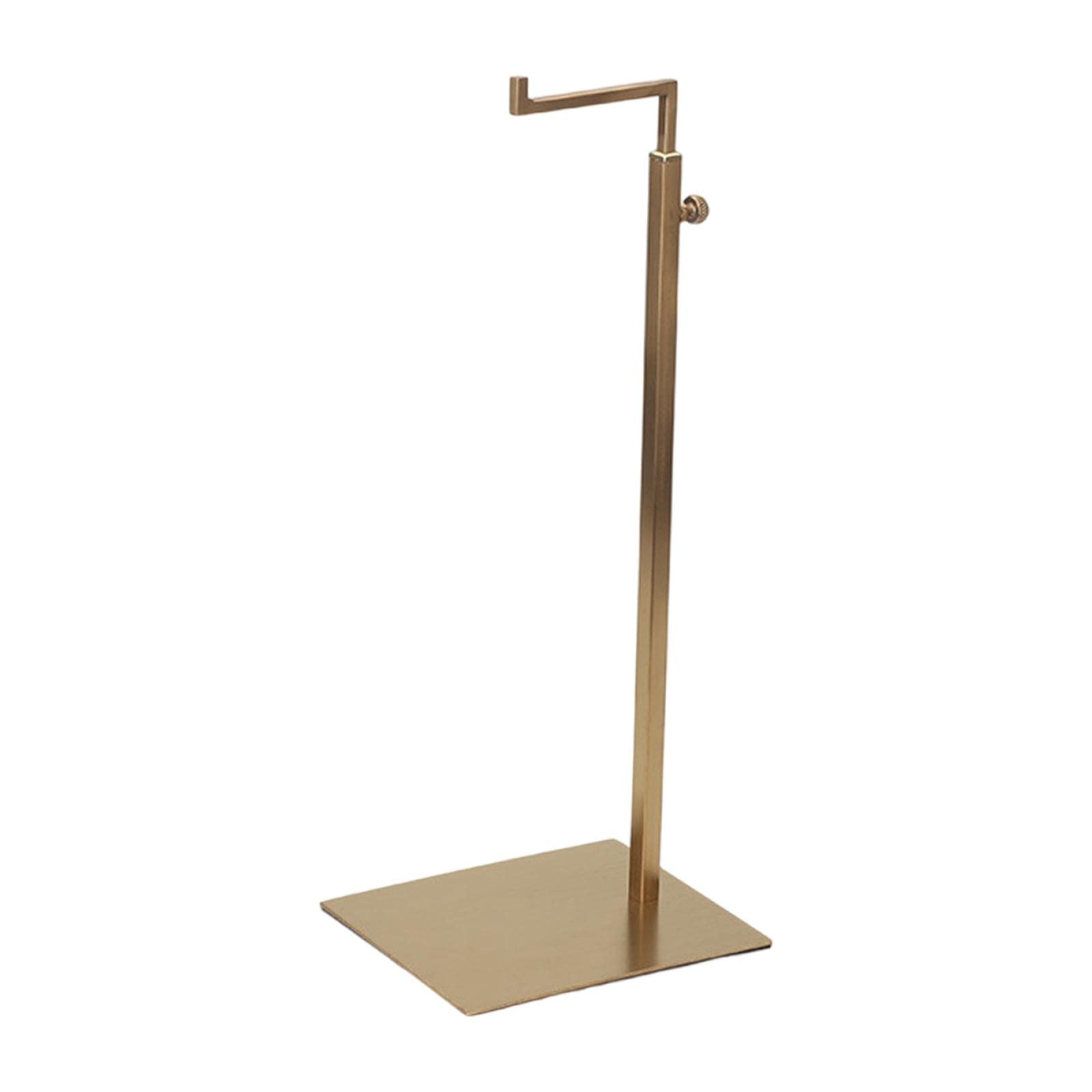 Amagogo Espositore per Regolabile in Altezza, a Tracolla Portafoglio Portamonete Gancio per Esposizione di stoccaggio Appendiabiti da, Disegno d'oro