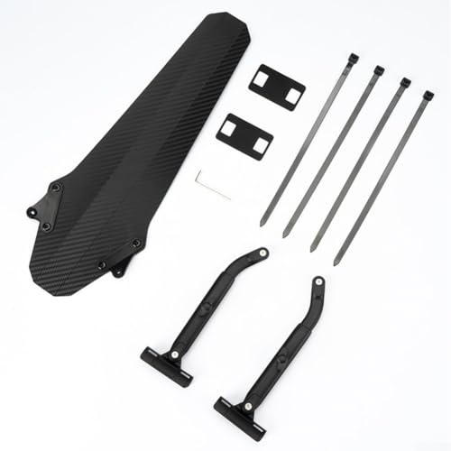 Juego de guardabarros para rueda trasera de bicicleta con patrón de fibra de carbono para una prevención superior de salpicaduras