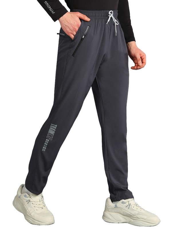 gnockface Lightwaight 4 Pockets Regular fit Running Track Pants for Men | Lowers for Men |Sports Track Pant for Men Polyester-picture-25