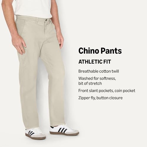 Image of Amazon Essentials Men's Athletic-Fit Chino Pants