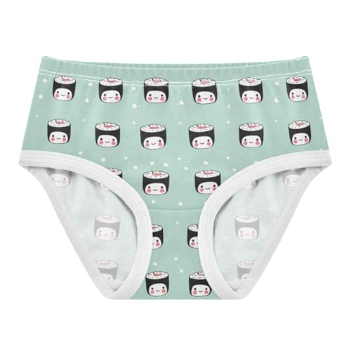 ZZKKO Cute Sushi Girls Underwear Toddler Panties for Girls Comfort Brief Size 2-8T