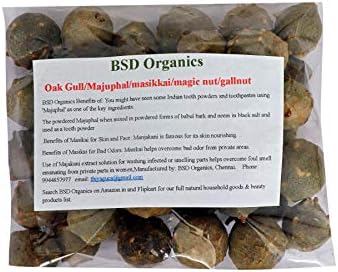 BSD Organics masikkai/Majuphal/Oak Gall Gallnut Powder - (50g / 1.7 ounce)
