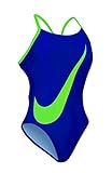 Nike Big Swoosh Cut Out Tank Swimsuit Girl's 26 DeepNight
