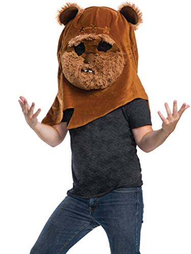 Rubie's Star Wars - Máscara de cabeça clássica Ewok para adultos, tamanho único, como mostrado, tamanho único