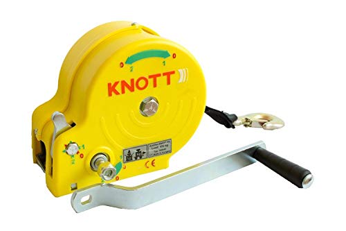 KNOTT Treuil 450 kg à Sangle boîtier Jaune
