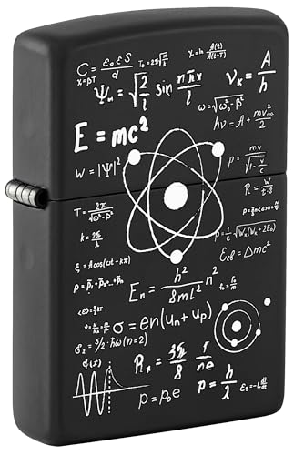 Zippo Encendedor: School Equations - Negro Mate miniatura 1