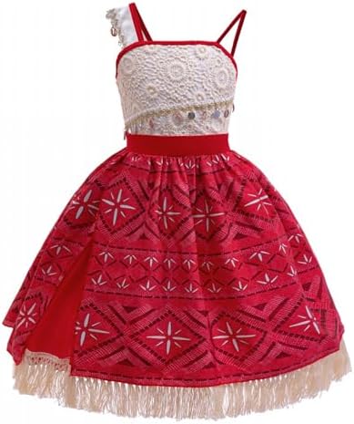 Kids Sleeveless Party Dress, Girls Princess Dress, Party Costumes Skirt, Print Pattern with Fringe Hem
