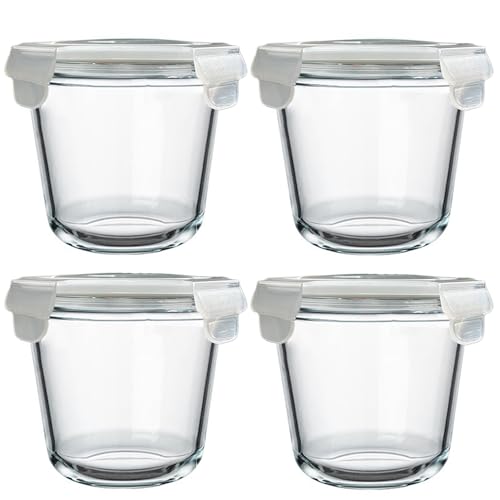 24 oz Round Glass Containers