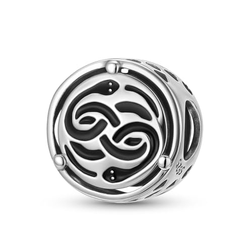 Dije de serpiente Infinite Wuivre plata 925 abalorio para joyería DIY