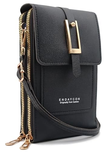 PORT&LOTUS Small Cell Cross Body Purses for Women Mini Shoulder Handbags Zipper Crossbody Bags