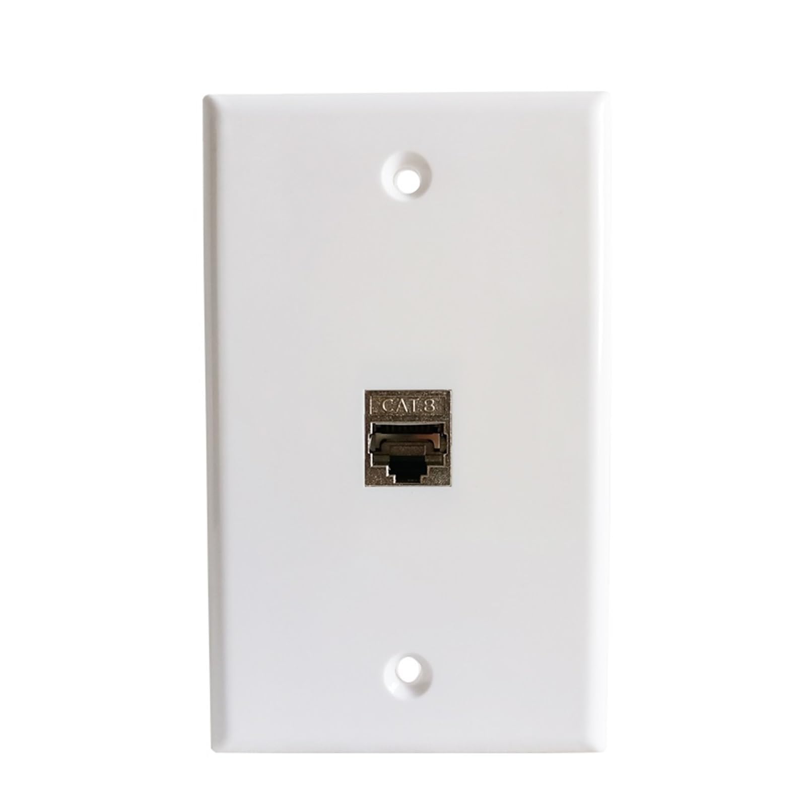 CAT.8 RJ45 Wandplatte mit CAT8 Buchse LAN for 40GB Netzwerkdose (Weiß)