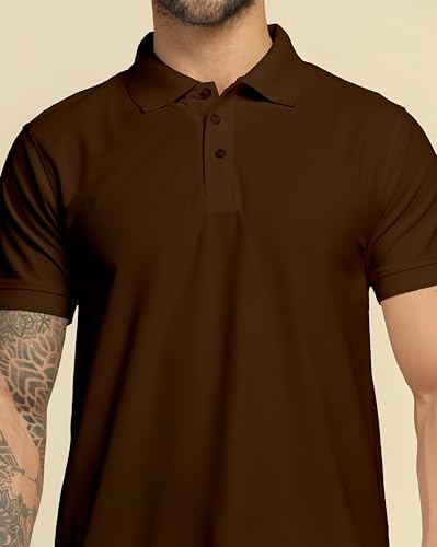 Image of VastraVibes Men's Polo Regular Fit T-Shirt