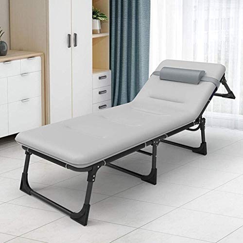 Chaise longue de jardin balcon transat inclinable et pliable - 6