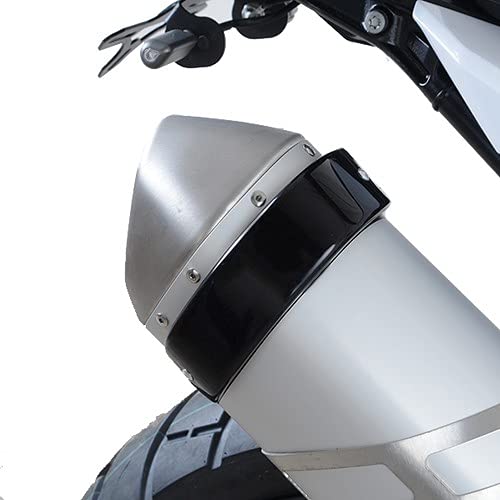 Protector silenciador escape negro universal de una pieza para moto de carretera