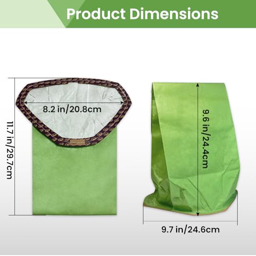 Image of 20 Pack 107314 Backpack Vacuum Bags Compatible with ProTeam 6 QT Backpack Vacuum Cleaner,for Super Coach Pro 6, GoFree Flex Pro, ProVac FS 6