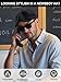 Senker Fashion Newsboy Cap for Men, 8 Panel Wool Blend Ivy Newsies Cabbie Hat Winter Flat Beret for Old Man Cabbie Driving Black Black