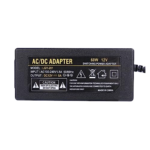 Adaptador de corriente 12V5A 12V8A para cámara de seguridad y tiras de luces 3
