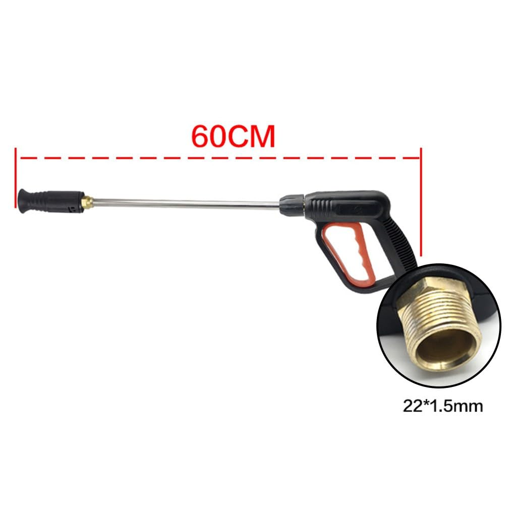 Ugello rotante a 360 gradi, pistola a spruzzo per idropulitrice, getto d'acqua regolabile per lavaggio auto, pulizia patio, attrezzature elettriche da giardino, punta turbo in ottone