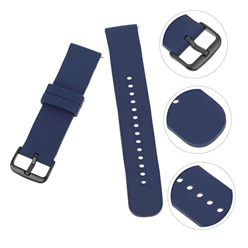 LIFKOME 2 Pcs Silicone Watch Band Round Tail Replacement Fashionable Sport Strap Watch Band4