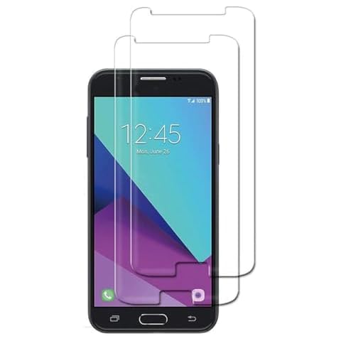 UPONEW [2 PCS For Samsung Galaxy J3 2017 Prime J327 J327R4 J327T1 J327W J3 Amp Prime 2 SM-J327AZ Emerge J327A J327P J3 V 2017 J327V J327VPP Tempered Glass Screen Protector Protective Cover Cover