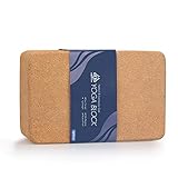 Forbidden Road Cork Yoga Block Yoga Brick 2 Block Set and 1 Block Pack Choose Your Size Cork Yoga Block to Support Back Bends and Select Standing (1 Cork Block Pack, 469 inch)