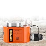 Bonvoisin 5T Hydraulic Ram Cylinder Jack Low Profile Porta Power Ram Single-acting Mini Jack Ram 0.31' Stroke for Machinery Shipbuilding