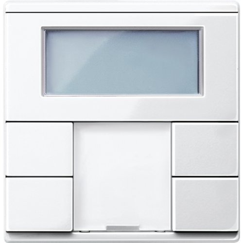 Preisvergleich Produktbild Merten MEG6241-0319 Raumtemperaturregler mit Display, polarweiß glänzend, System M