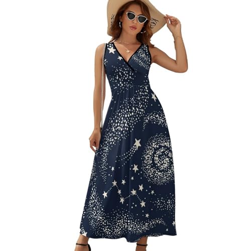 Robe Longue D'été Légère pour Rester Fraîche en Robe Maxi sans Manches