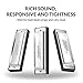 Focusound Thunder Harmonica Key of C Blues Harmonica 10 Holes 20 Tones with Quick Start Harmonica Guide and Cleaning Cloth for Beginner, Adults and Students