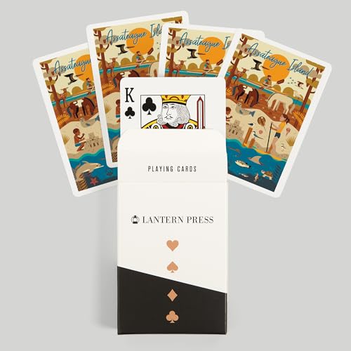 Lantern Press Assateague Island Baraja de 52 cartas poker miniatura 6