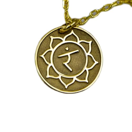 Collier chakra du plexus solaire en argent doré, un bijou de confiance