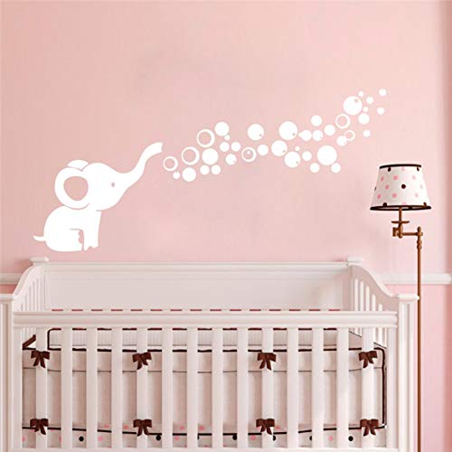 Vinilo Decorativo Infantil Elefante Blanco 13.7x22.4 in miniatura 6
