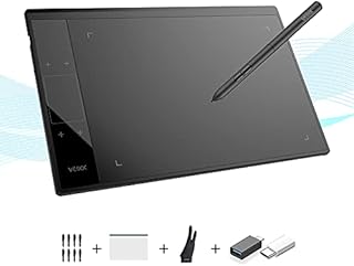 VEIKK A30 V2 Drawing Tablet 10x6 Inch Graphics Tablet with Battery-Free Pen and 8192 Professional Levels Pressure