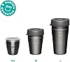KeepCup Thermal - Vacuum Insulated Stainless Steel, QuickSip Reusable Coffee Cup with Splashproof Sipper Lid - Extra Small XS 6oz/180ml - Black