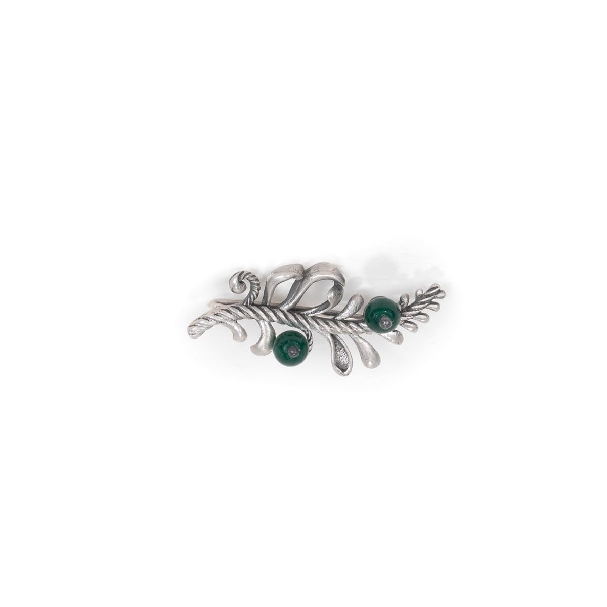 by CaratLane Revive Oxidized Brooch in 925 Silver for Women