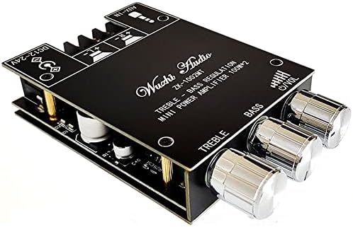 WANGCL ZK-1002MT 2 * 100W Bluetooth 5.0 Subwoofer Amplifier Board High Power Audio Stereo Amplifier Board AUX Bass Treble AMP