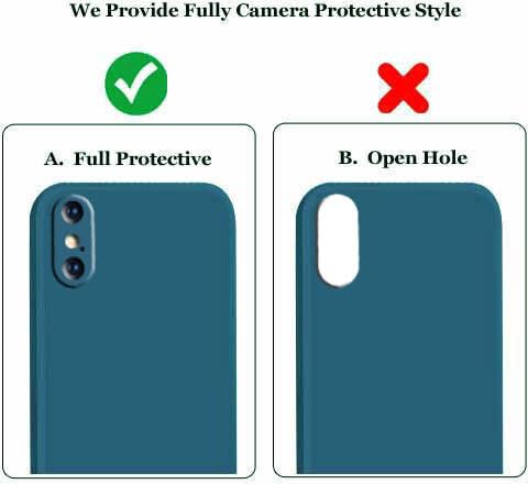Image of A rtistque Liquid TPU Silicone Matte Shockproof Flexible with Camera Protection Soft Back Cover Case for iPhone X - Blue