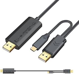 Easy USB File Transfer Cable pc to pc/macbook, HBAVLINK USB A to USB C/A 2.0 Data Transfer Cable for pc to pc, pc to macbook, macbook to pc, Support Keyboard&Mouse Sharing KVM Switch
