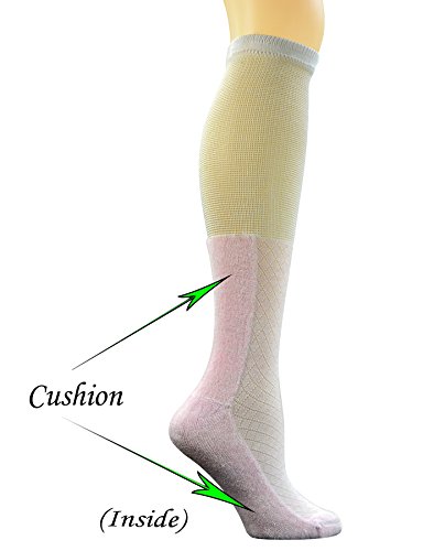 Yomandamor Women's 4 Pairs Non-binding Knee-Hi Boot Socks with Seamless Toe3