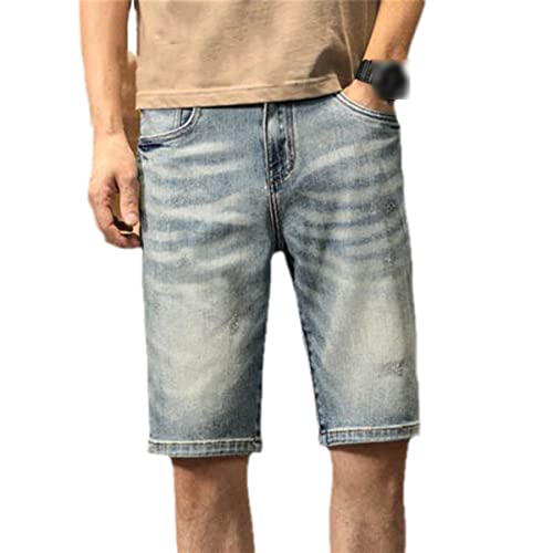 Short en coton denim style déchiqueté Kelsiop 07 2, look hip-hop aux finitions usées