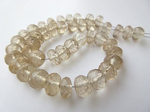 Citrine perles enfilées sur rang de 9 pouces pour créer un cadeau d'anniversaire personnalisé