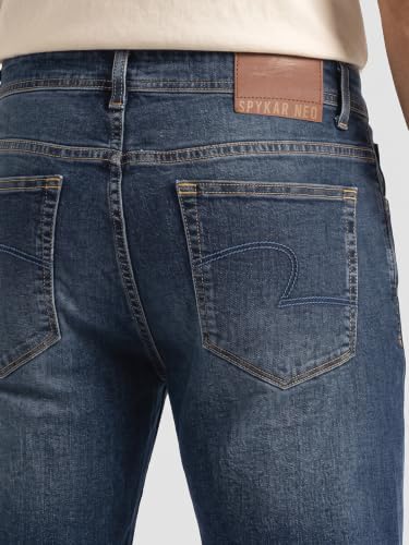 Image of Spykar Men's Chico Relaxed Fit Jeans | Mid Rise | Casual Denim | Stretch Fit | Jeans for Man