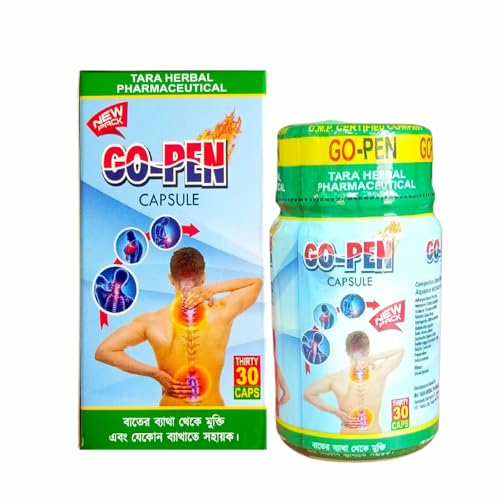 Image of Ayurvedic Paralitol Oil and Go-Pen Capsule | Pain Relief | 200ml & 30caps | Combo Pack