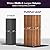 PURPLE LEAF 8' X 10' Hardtop Gazebo Outdoor Wood Grain Aluminum Frame Galvanized Steel Double Roof Gazebos with Netting and Curtains for Patio Deck Backyard Garden