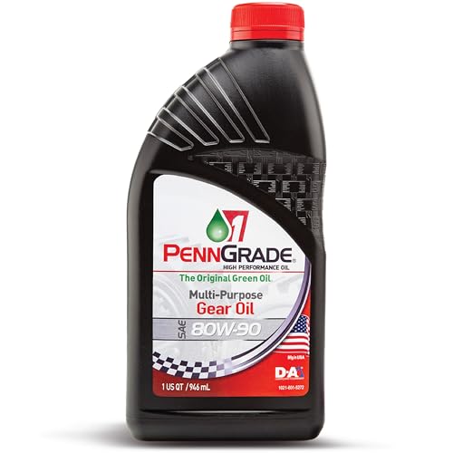 Penn Grade 1, 77296, Classic Multi-Purpose GL-4 Gear Oil SAE 80W-90, 1 Quart (4 Pack)