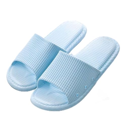 Bathroom Slippers Slip Proof Comfortable Wear Silent Shower Sandals for Indoor Use Soft PVC Material (38‑39 (Suitable for 37‑38))