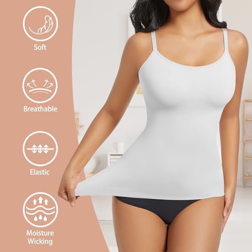 ONEW Compression Tanks For Women Seamless Tummy Control Shapewear Camisoles Slimming Body Shaper4
