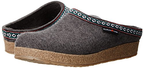 Haflinger Gz14 Clog, Grey, 46 EU/Women's 15 M US/Men's 13 M US