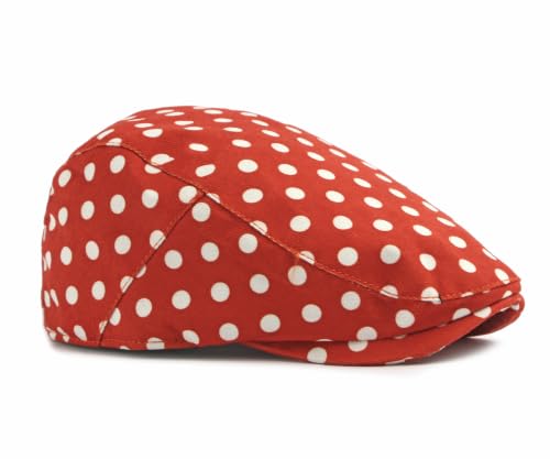 Image of Cotton Newsboy Cap,Breathable Ivy Gatsby Cabbie Beret Hat for Men's Women Driving Hunting Golf