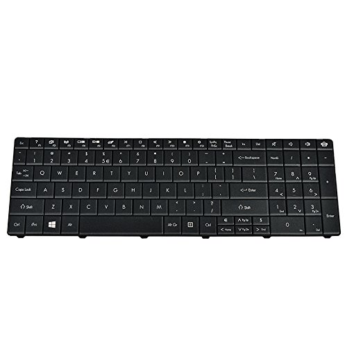 Eathtek Replacement Keyboard for Gateway NE56 NE56R41u NE56R42u NE56R43u NE56R45u NE56R31U NE56R34U NE56 NE56R10u NE56R11u NE56R14u NE51B NE56R NE56R27U NE71B Series Black US Layout